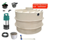 vystrojená plastová retenční nádrž samonosná kruhová_Mravec plast 